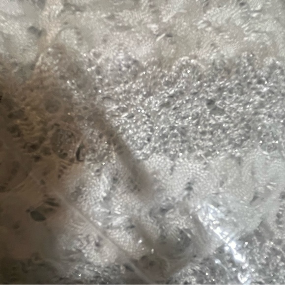 NWT BECCA • White Platinum Lace Crochet Cover Up Pant - Picture 9 of 9